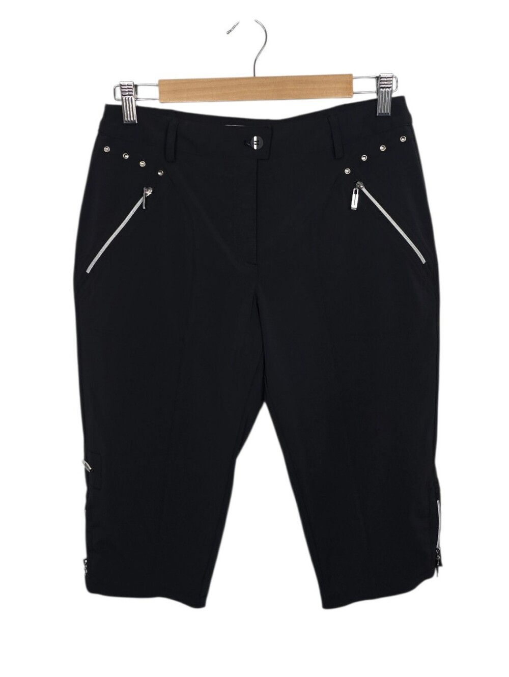 Jamie Sadock Studded Stretch Golf Capri Pants Black Women’s 4